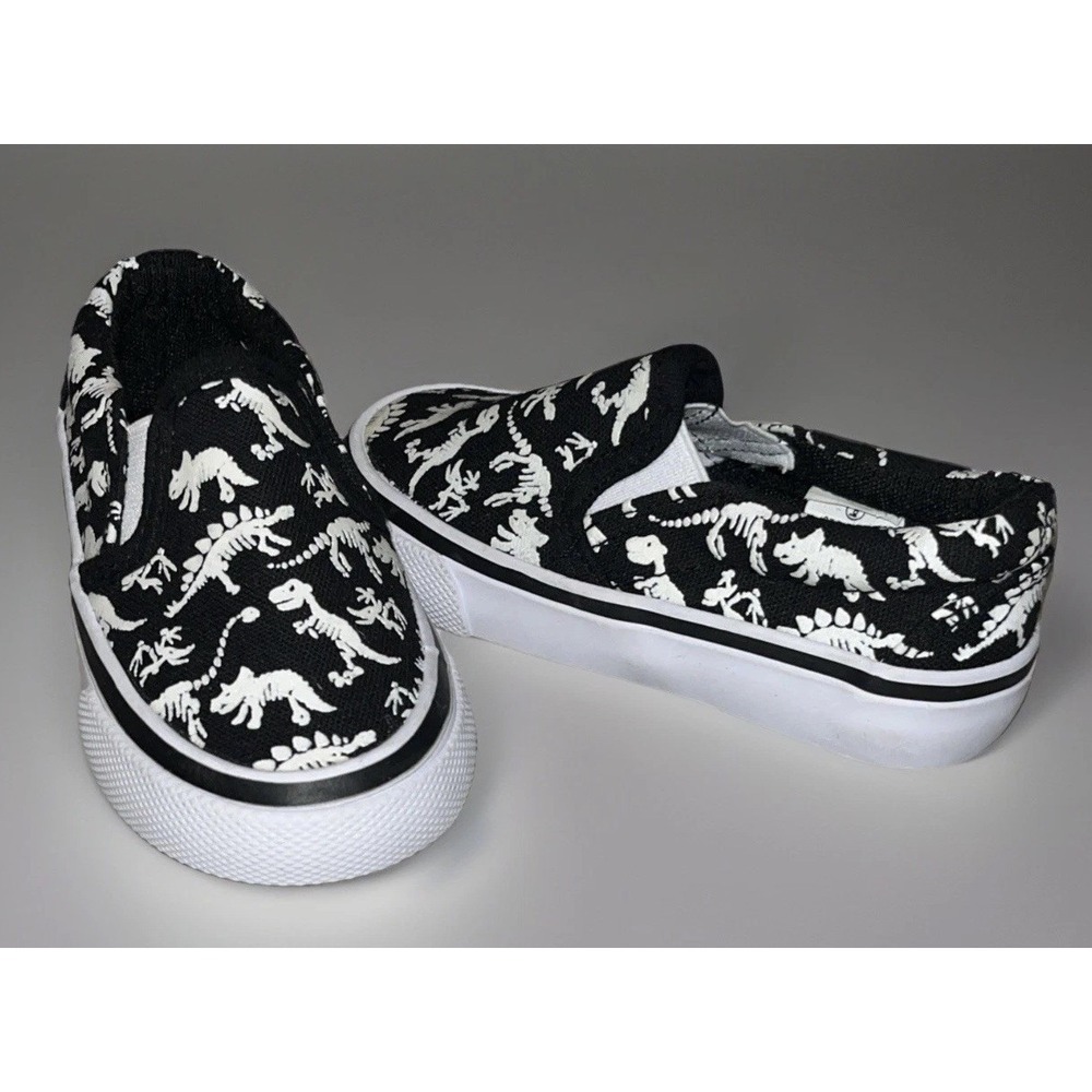 Tommy‎ Bahama Toddler 6 Shoes Dinosaur Skeleton Glow-in-the-Dark NEW Slip-Ons